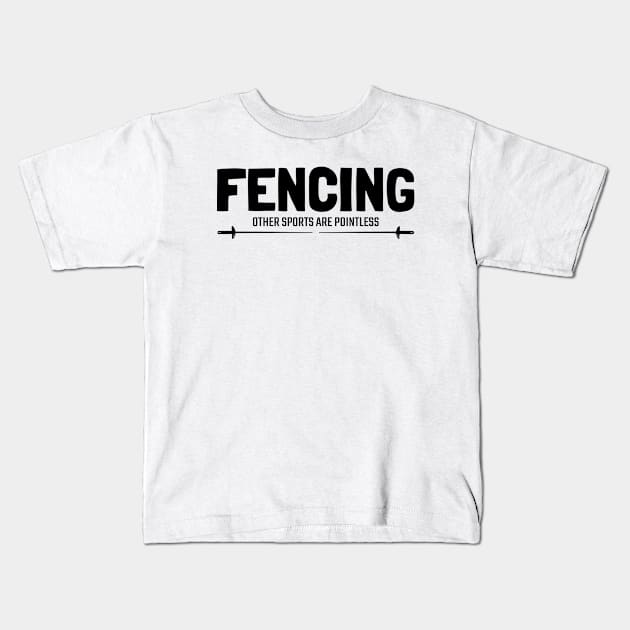 fencing Kids T-Shirt by Tali Publik